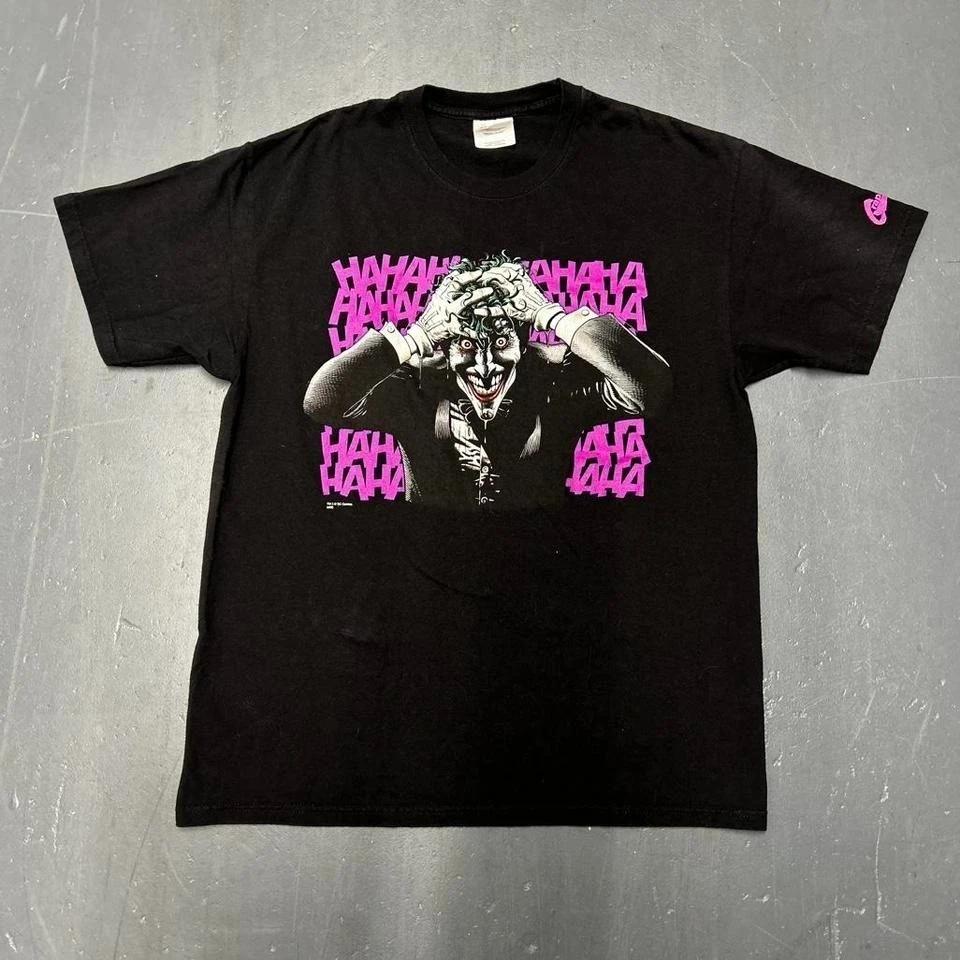 Y2K 2009 DC comics Joker graphic tee shirt tshirt Size L