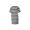 Puma Summer Breathable A-Line Striped All-Over Print Round Neck Short Sleeve Dress Women Dresses Black 845867-01