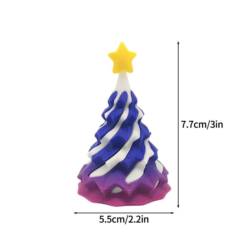 3D-печатная рождественская елка Рождественское украшение Настольное украшение 3D-печатная фигурка Рождественский подарок для гостей Домашние украшения