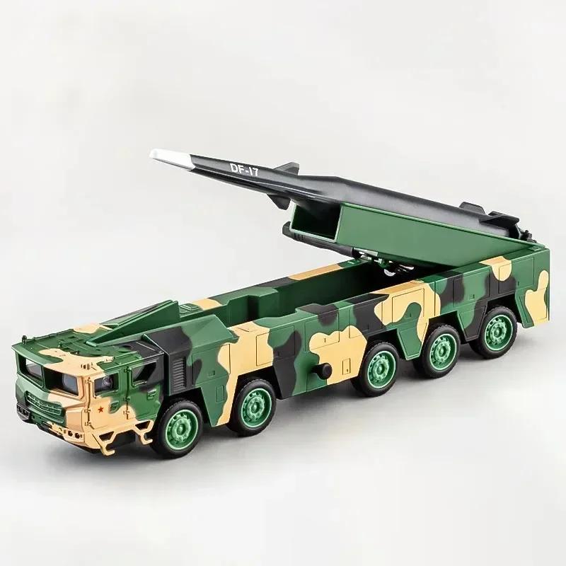 1:Масштаб 1:50 Модель ракеты ДФ-17 Игрушечная Модель Автомобиля Литьевой Металл Звук Свет Симуляция Военные Миниатюрные Модели Коллекция Подарок Мальчику