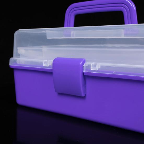 Многослойный складной ящик-органайзер с ручкой, большая вместительная кисть для рисования, швейные принадлежности, чехол для хранения мелочей