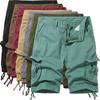 Cozy Up Men's Lightweight Multi Pocket Cotton Casual Cargo Shorts with Zipper Pockets(No Belt)