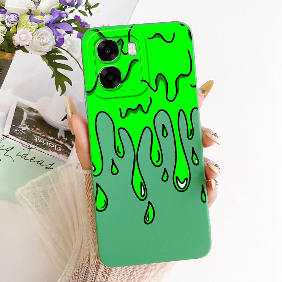 Чехол для телефона Oppo A6x 4G CPH2819 5G CPH2783 Чехол для Oppo A6x Милый Кавайный Роскошный Модный Цветы Крутой Расписной Силиконовый Корпус