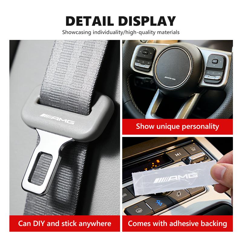 PAD5  Car Stickers Body Glass Center Console Decorative Stickers For AMG Mercedes Benz CITAN VITO SPRINTER CLS SLK W202 W203 W204 W205