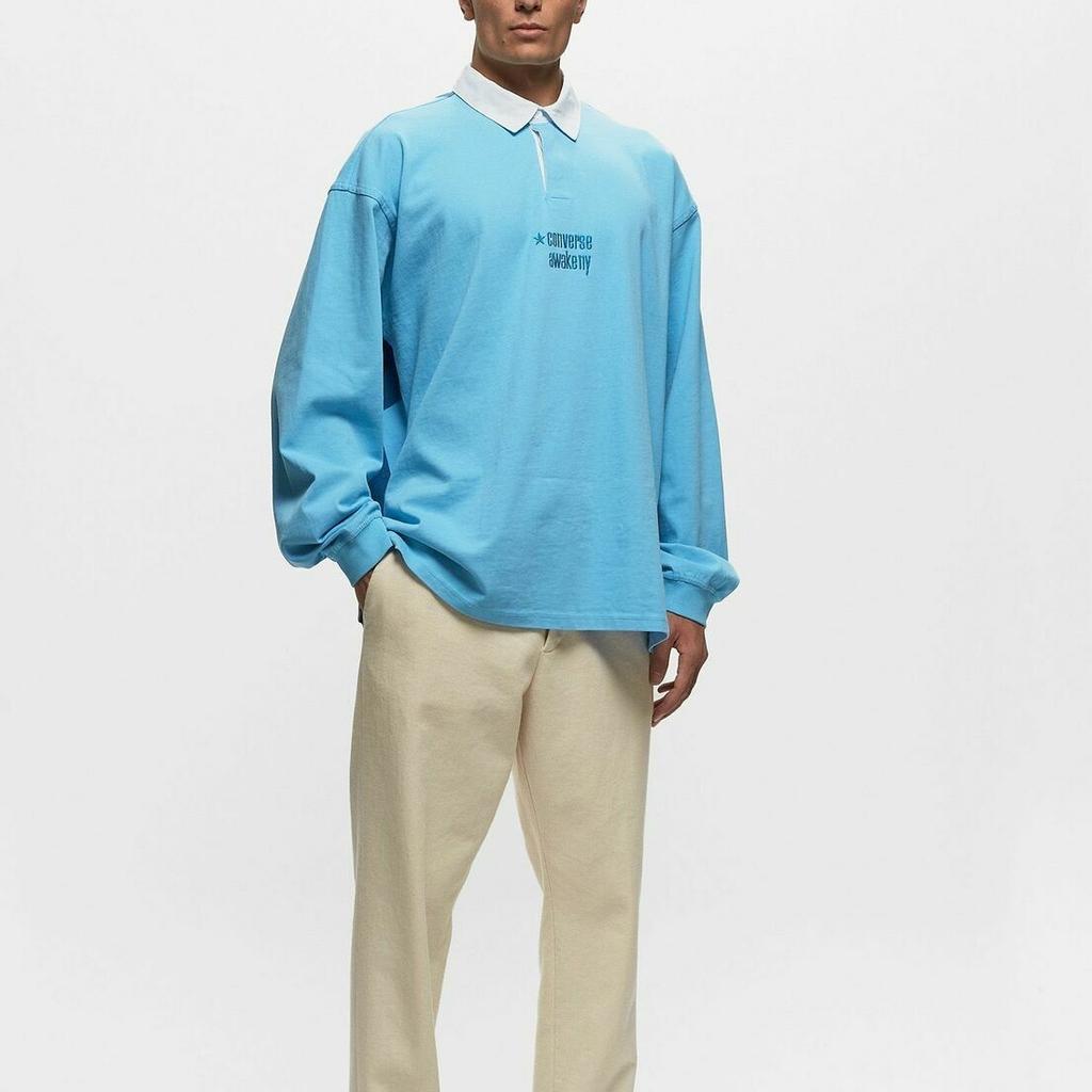 Converse x Awake NY Rugby Shirt Asia Sizing 'Baltic Sea' Men's 10026480-A02