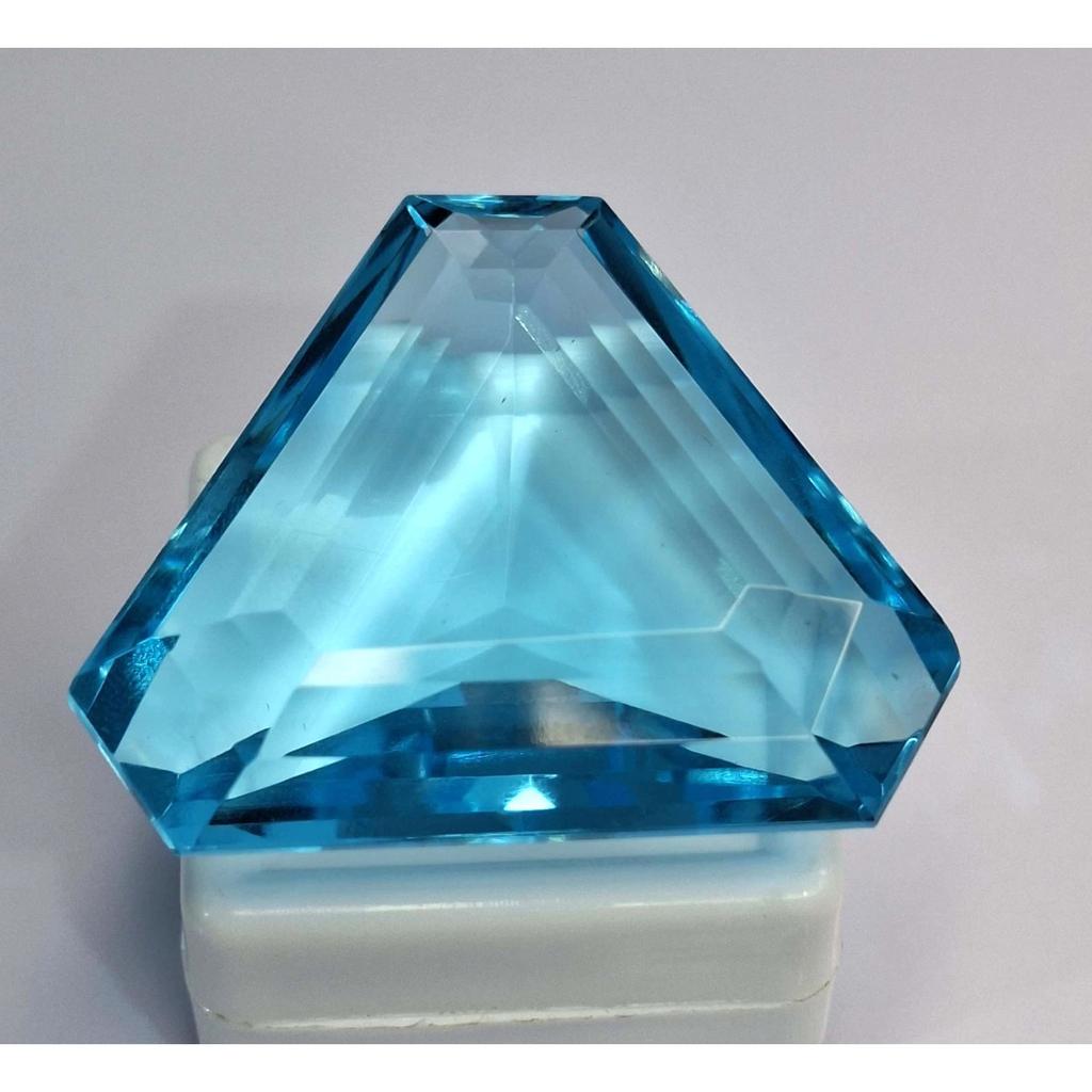 Certified Natural Ocean Blue Topaz Fancy Cut 93-95 Ct Fabulous Loose Gemstone