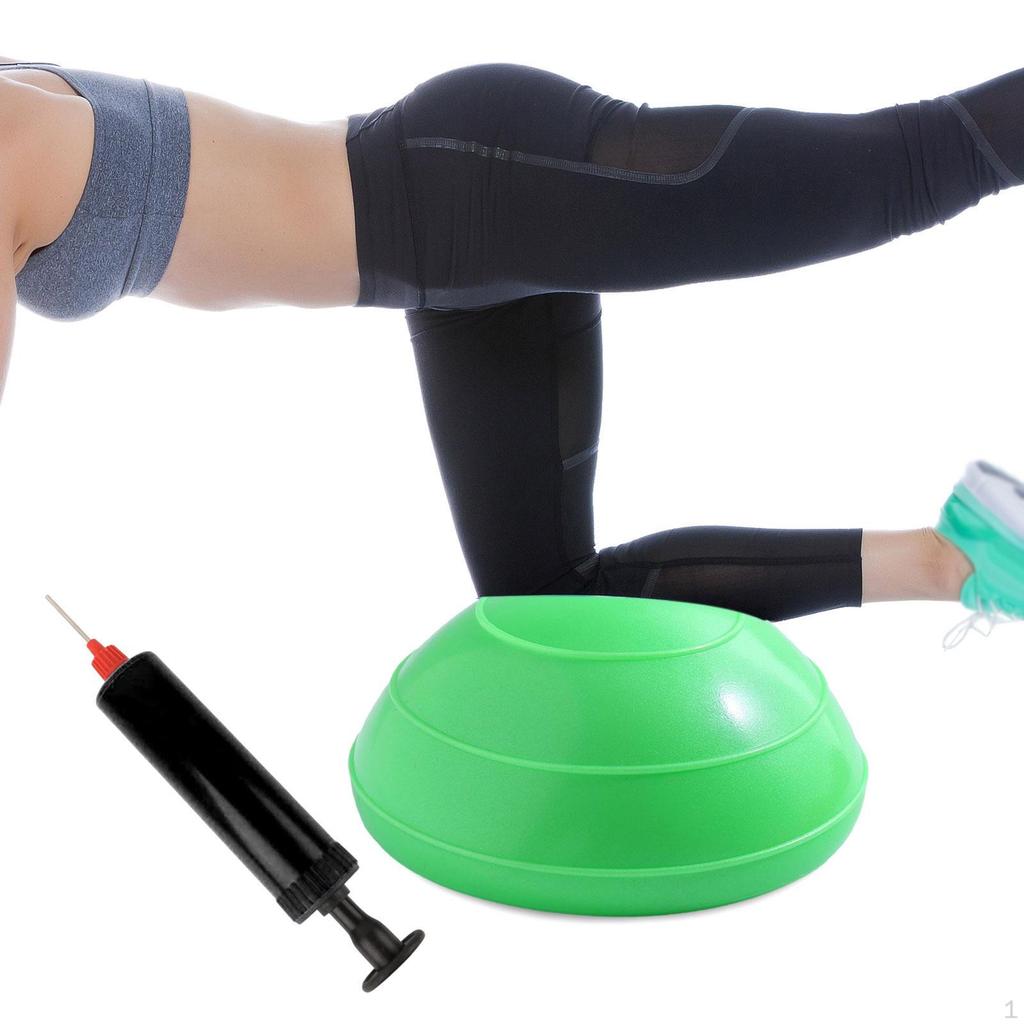 Полусфера балансировочная противоскользящая портативная, 6,3 дюйма в диаметре, универсальная, с насосом, оборудование для силовых тренировок