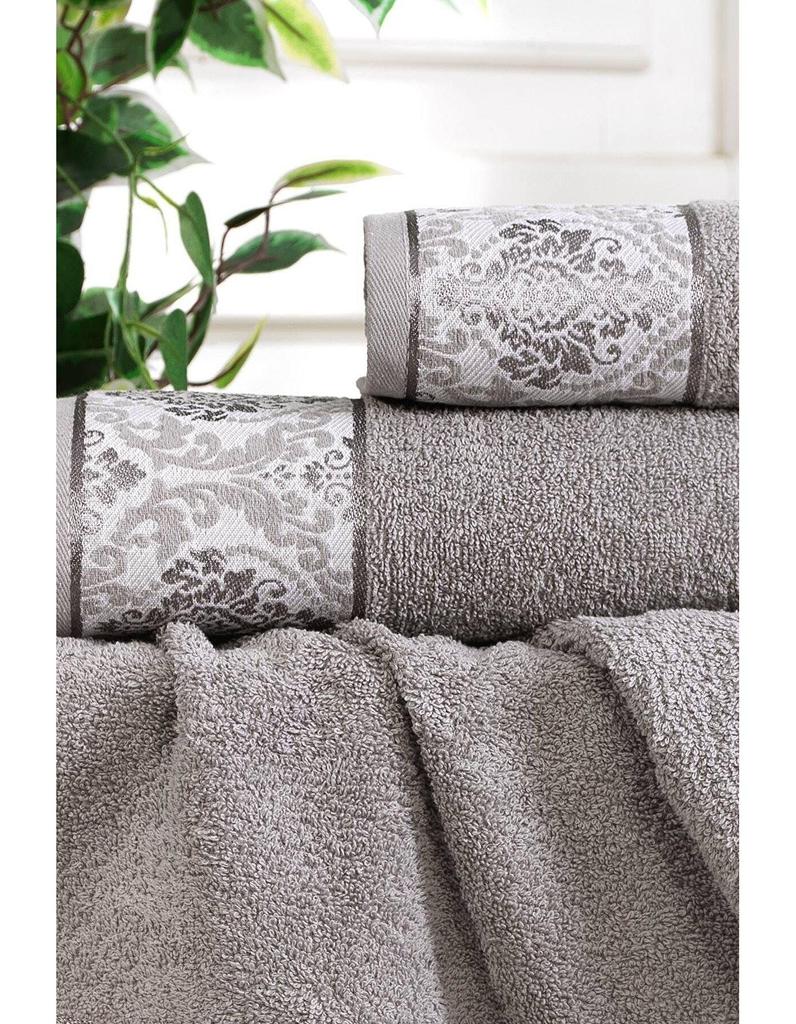 OTTOMAN Set of 2 Bath and Face Towels Cotton High Quality Turkish Towel