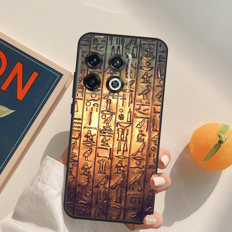 Чехол с египетскими иероглифами для OnePlus 13R 12R 10R 13T 10T 11 12 13 15 OnePlus Nord 5 CE 2 3 4 Lite N20 N30