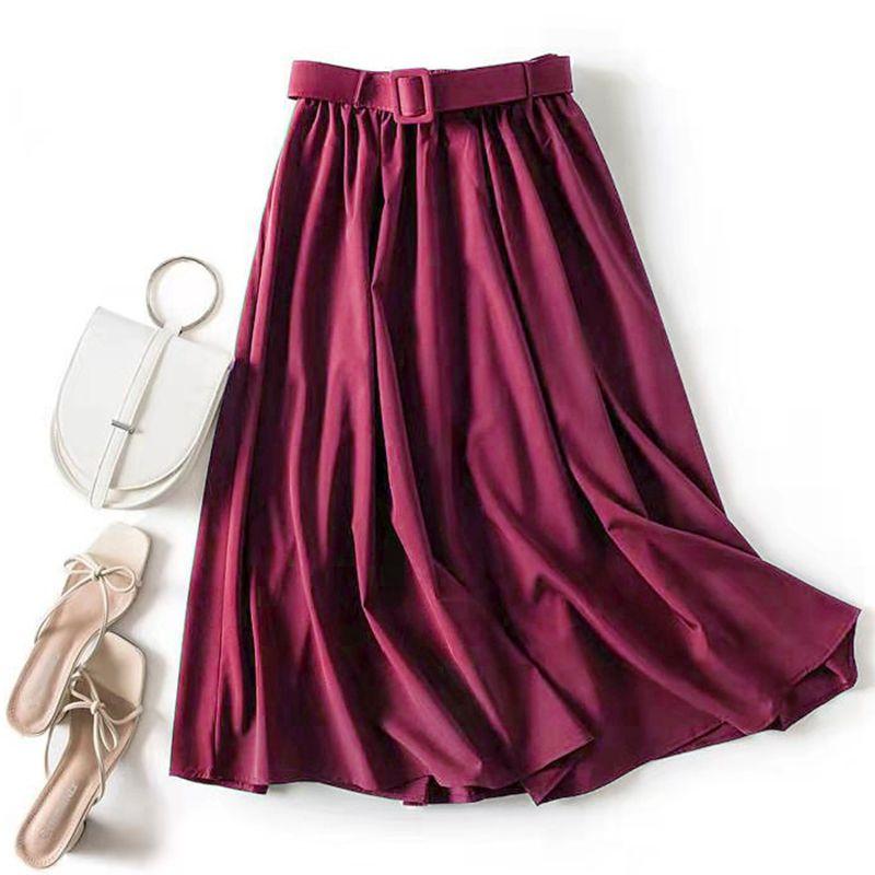 Весенние женские длинные плиссированные юбки макси-тюлевая юбка ШИКАРНАЯ стильная юбка-миди с высокой талией эластичная повседневная вечерняя юбка