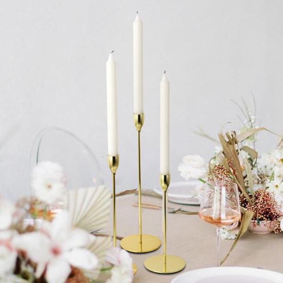 Металлический подсвечник настольный подсвечник для высоких конических свечей современный домашний декор