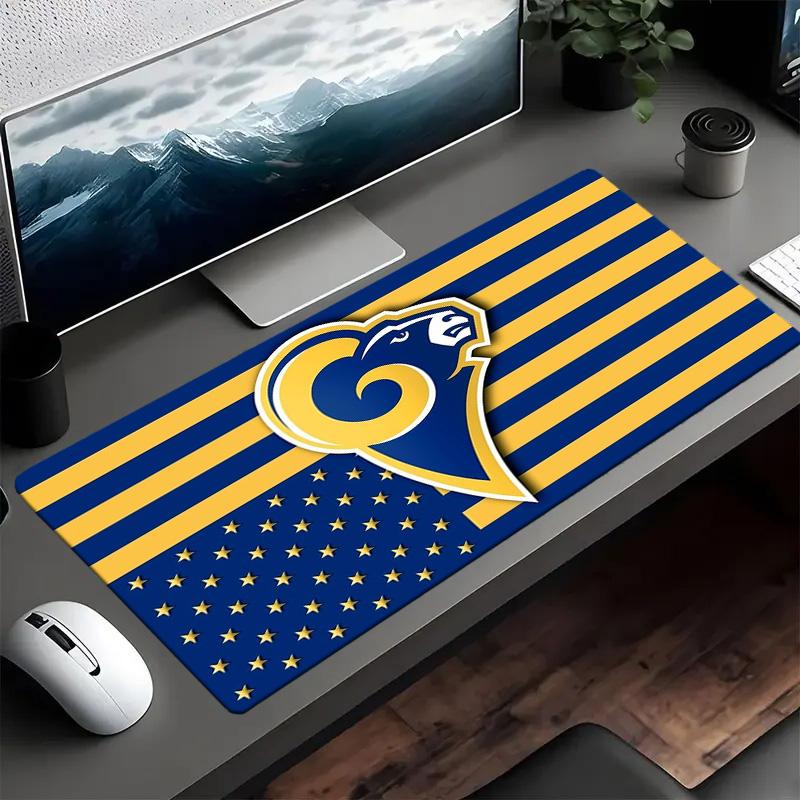 Коврик для мыши Rams Team Spirit, Коврик для мыши, Игровой коврик для мыши, Коврик для клавиатуры, Декор для стола для компьютера, ноутбука, Подарок для фаната, Подарок на день рождения