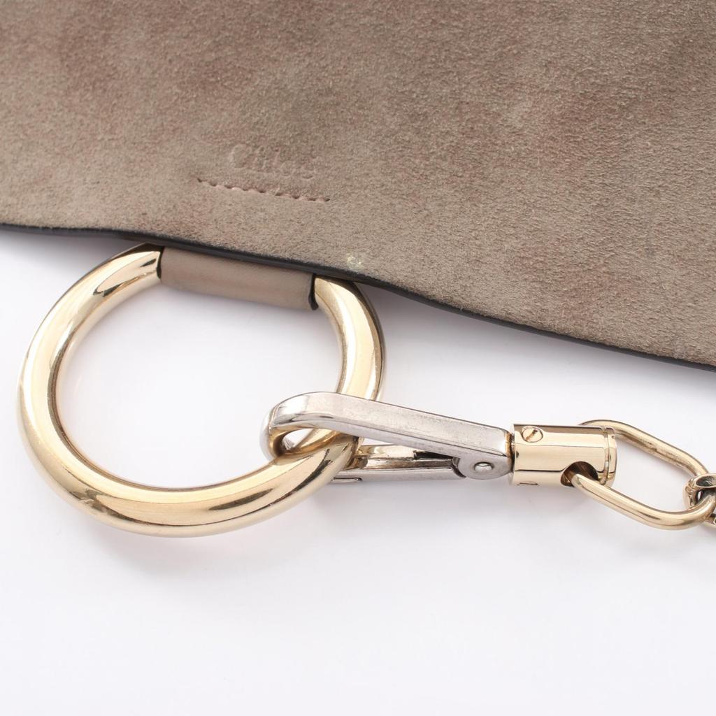 Used Chloe FAYE Faye Shoulder Bag leather Suede Beige Used Women