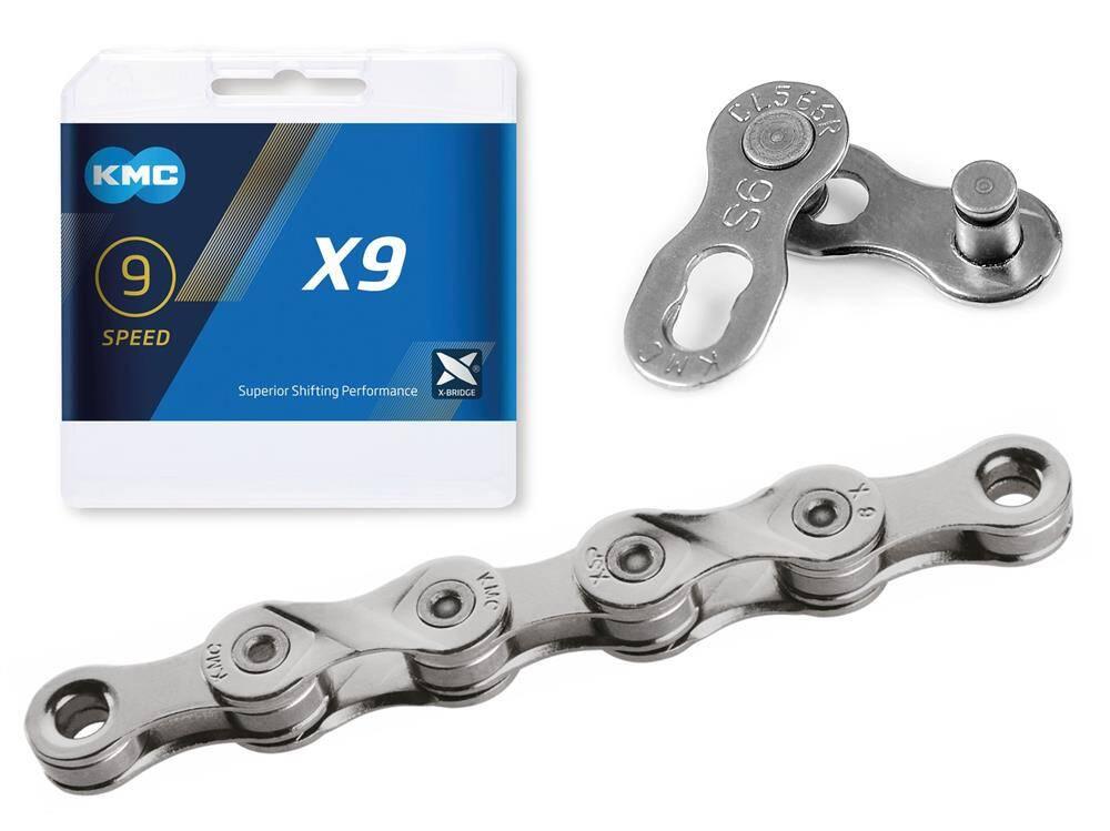 Łańcuch Kmc X9, Niklowany, 114 Ogniw, 6,6 Mm, 9-Rzędowy Box
