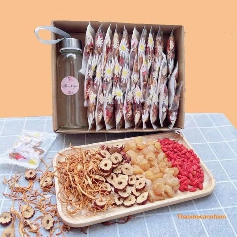 Питательный чай для красоты - Tra duong nhan Viet Nam, 360г, 2 шт.