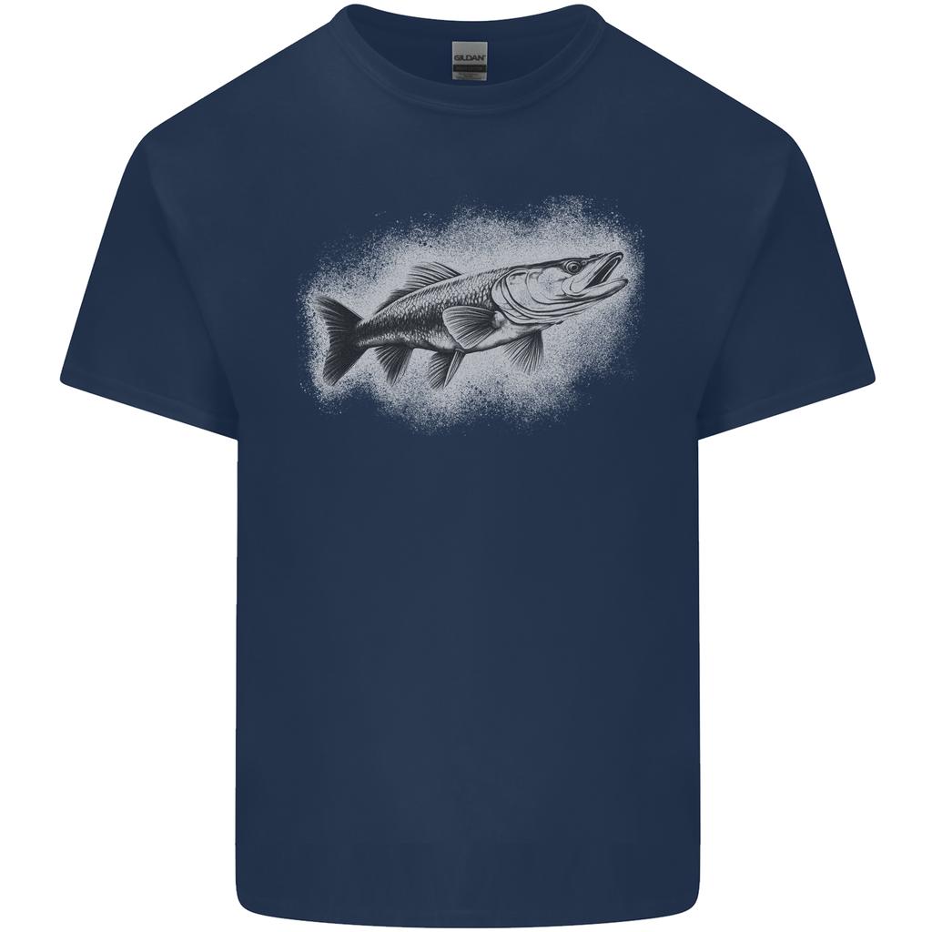 A Pike Fish Drawing Fishing FisherUnisex Unisexs Light Cotton TShirt