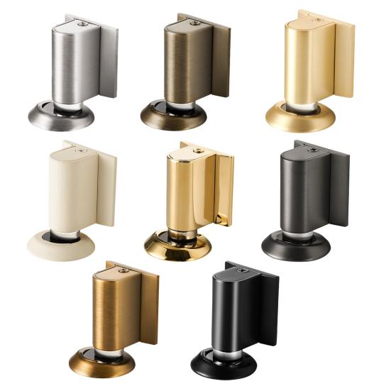 Magnetic Door Stopper Wall Protector No Drilling Anti-collision Windproof Door Holder Carpet Tile Concrete Wooden Floor Zinc Alloy Doorstop