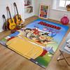 Custom Flintstone Mat Personalized Name, Polyester Washable Indoor Entryway Rug, Gift for Christmas, Easter, Thanksgiving Day
