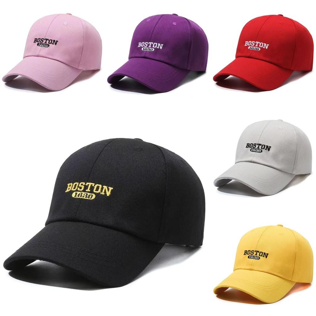 Boston 1690 Letter Embroidery Baseball Cap Sun Protection Breathable Gift Hat