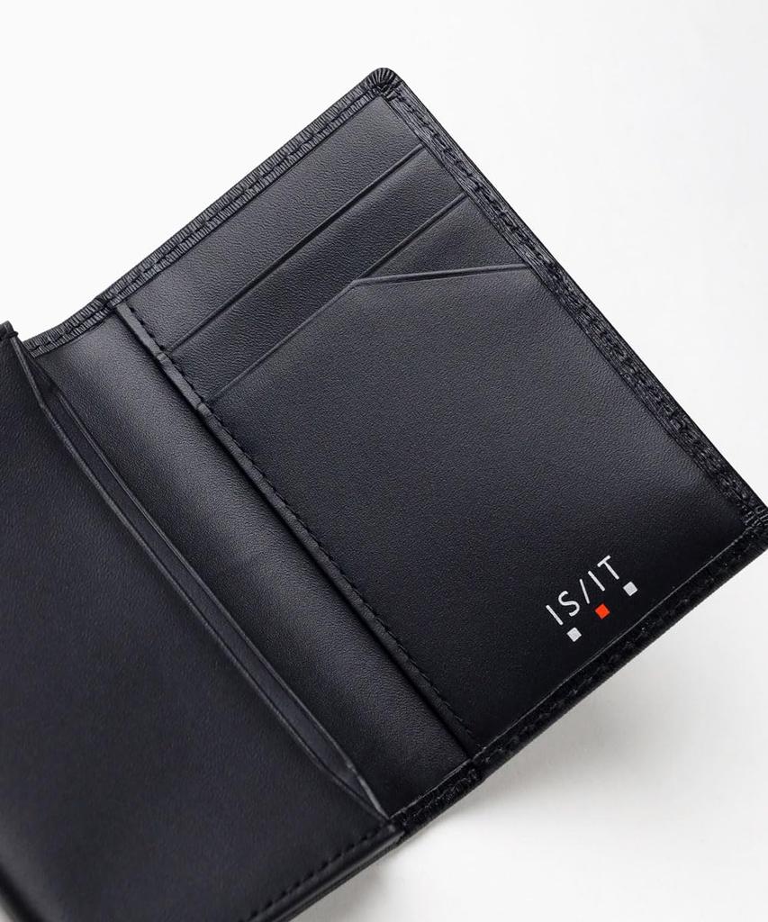 Визитница из полимерной кожи [IS/IT], мужская воловья кожа, № 989603(черный)