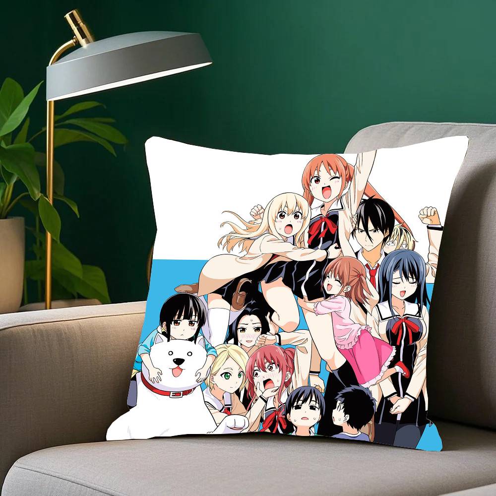 Чехол для подушки Аниме Aho-Girl Декор для дома Плед для дивана Кровати Автомобильной Комнаты Идея для подарка