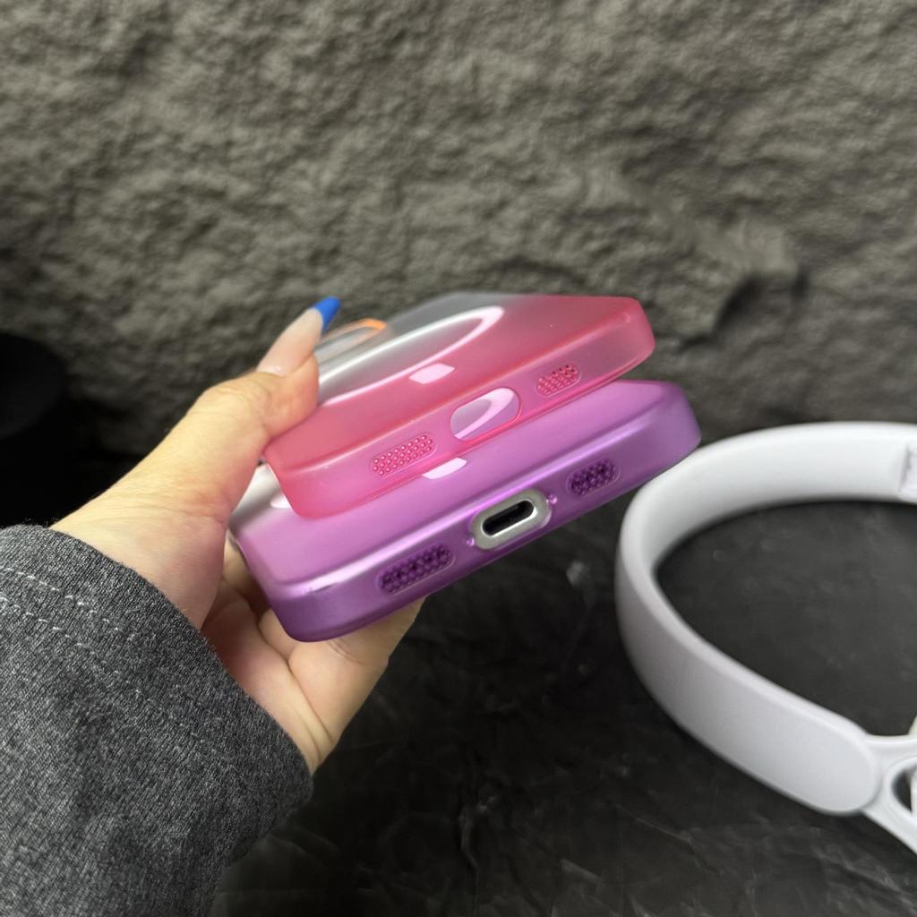 Градиентный Магнитный Чехол-Скин для iPhone 17 Pro Max, Ледяной Туман, Ультратонкий Защитный