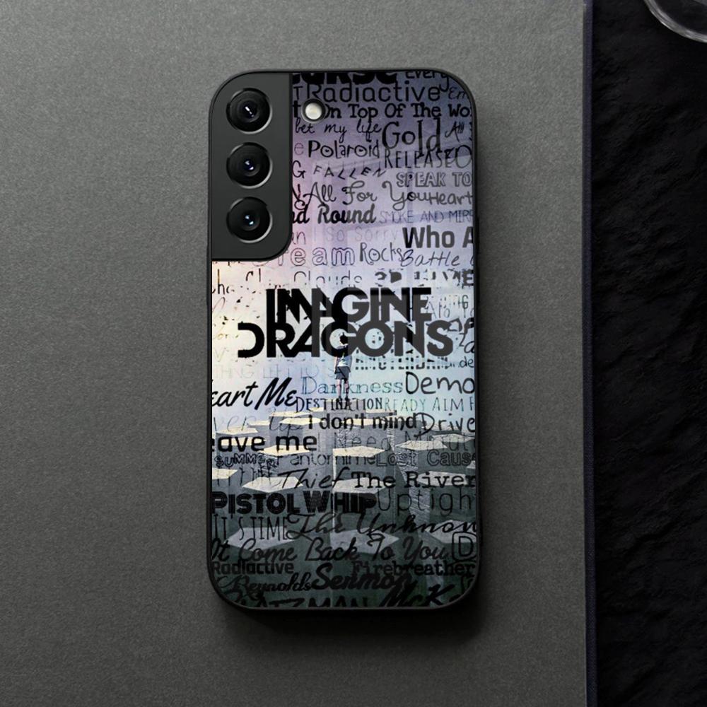 Чехол для телефона Imagine Dragons Eyes Closed Стеклянный Для Samsung Galaxy S21 S25 S22 S20 S24 S23 Ultra Fe Plus A16 A34 A54 A24 Coque