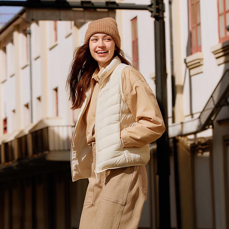 Tanboer Women's Lightweight Stand-Collar Down Vest TB5330102A