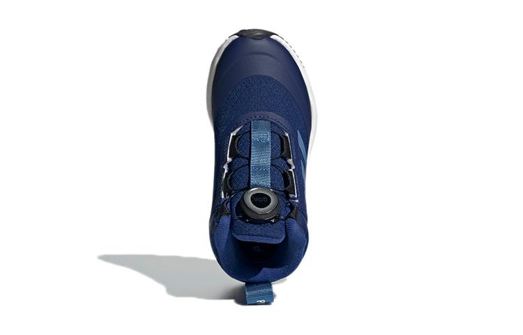 adidas Fortarun Freelock Всесезонные K Скользкие Устойчивые к истиранию Высокие Детские Беговые Кроссовки Индиго Детские FZ5473