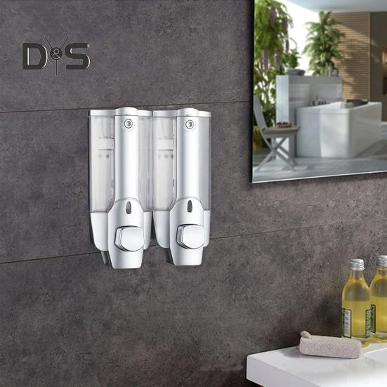 Настенный ручной дозатор мыла объемом 350 мл для ванной комнаты, легко заполняемый дозатор для душа с большой емкостью для шампуня и кондиционера