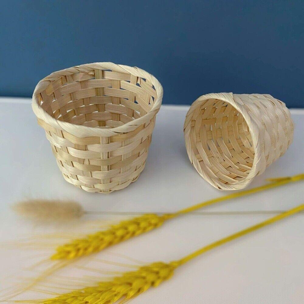 Bamboo Bamboo Sundries Basket Small Fruit Basket New Woven Flower Basket