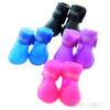 4Pcs Pet Shoes Dog Waterproof Rain Boots Booties Rubber Shoes Candy Colors
