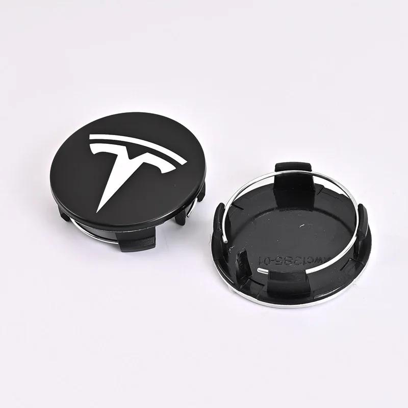4pcs/set 56mm Tesla Model 3 Model Y Original Covers Hub Caps Wheel Center Caps for Tesla Model Y X S Original Auto Accessories