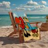 B-Bunny Red Heart Fashion Beach Towel: Ideal for Summer Adventures, Soft, absorbent and quick drying, suitable for swimming and bathing