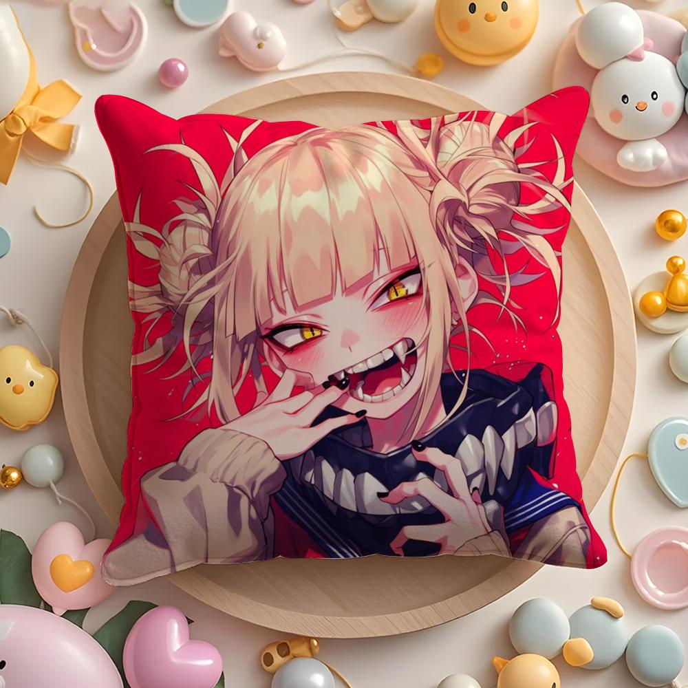 HHimiko TToga Pillow Case Soft Plush Fabric DoubleSided Printed Cushion Cover Warm Winter Sofa Pillow Case