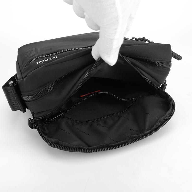 Мужская сумка через плечо, легкая, многосекционная сумка через плечо