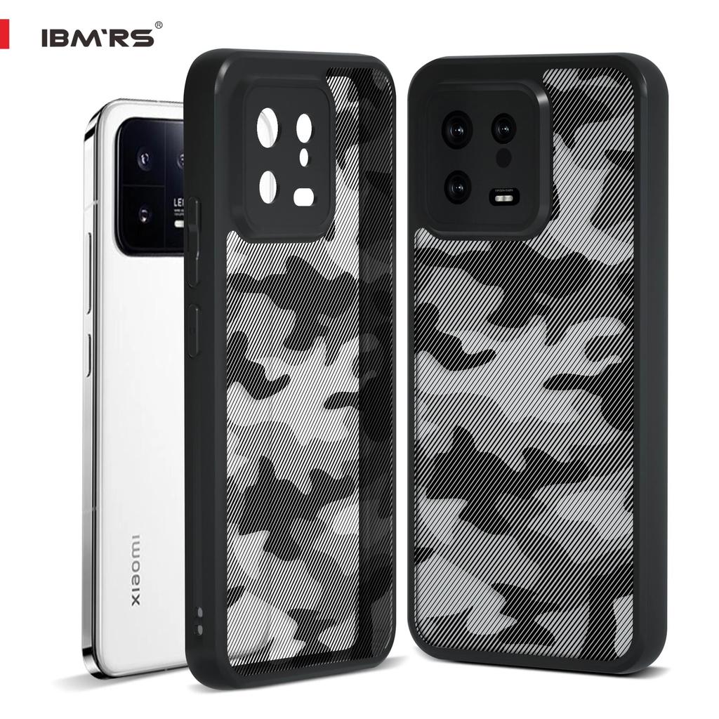 (Comes with wrist strap)IBMRS for Xiaomi 13 Case,camouflage Shockproof matte Phone Case