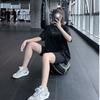 Womens Quick-Dry Loose Fit Yoga Top Short Sleeve Oversized Tunic Outdoor Fitness 2025