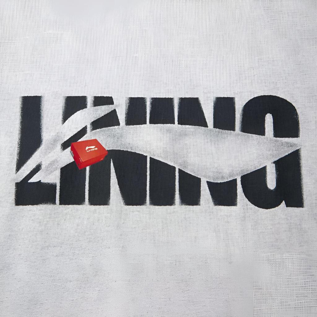 Спортивная коллекция Li Ning Футболка Унисекс Серо-зеленый Светло-лаймовый AHSV741-2