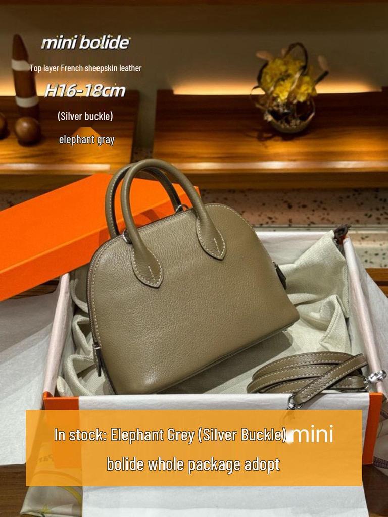 2024 Мини-сумка кроссбоди из натуральной козьей кожи для женщин