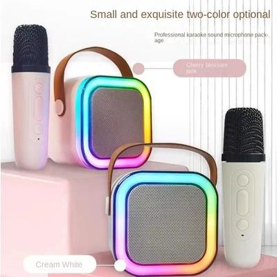 Микрофон K12 Bluetooth динамик аудио песня запрос беспроводной все в одном семейный KTV набор дети поют караоке для двоих