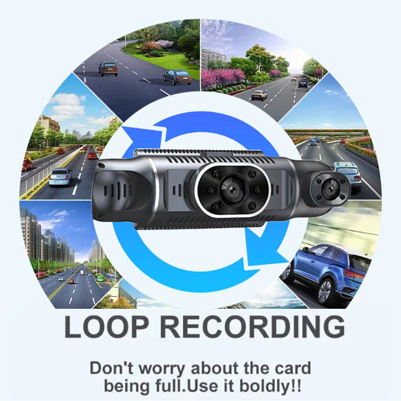Автомобильный видеорегистратор 1080P 3/4 объектив Видеорегистратор WIFI Ночное видение Передняя левая правая камера заднего вида Автомобильный аксессуар Видеорегистратор