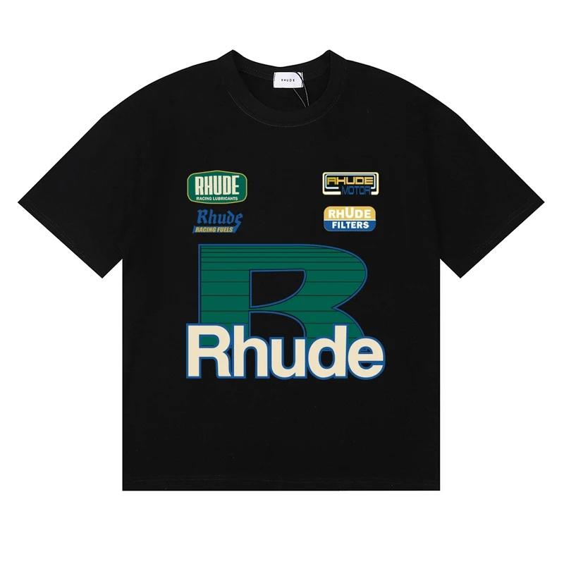 2026 Letter R Print Tshirt Fashion Brand Tee Loose Comfortable Short Sleeve Unisex Unisex Cotton T Shirt Casual Clothing