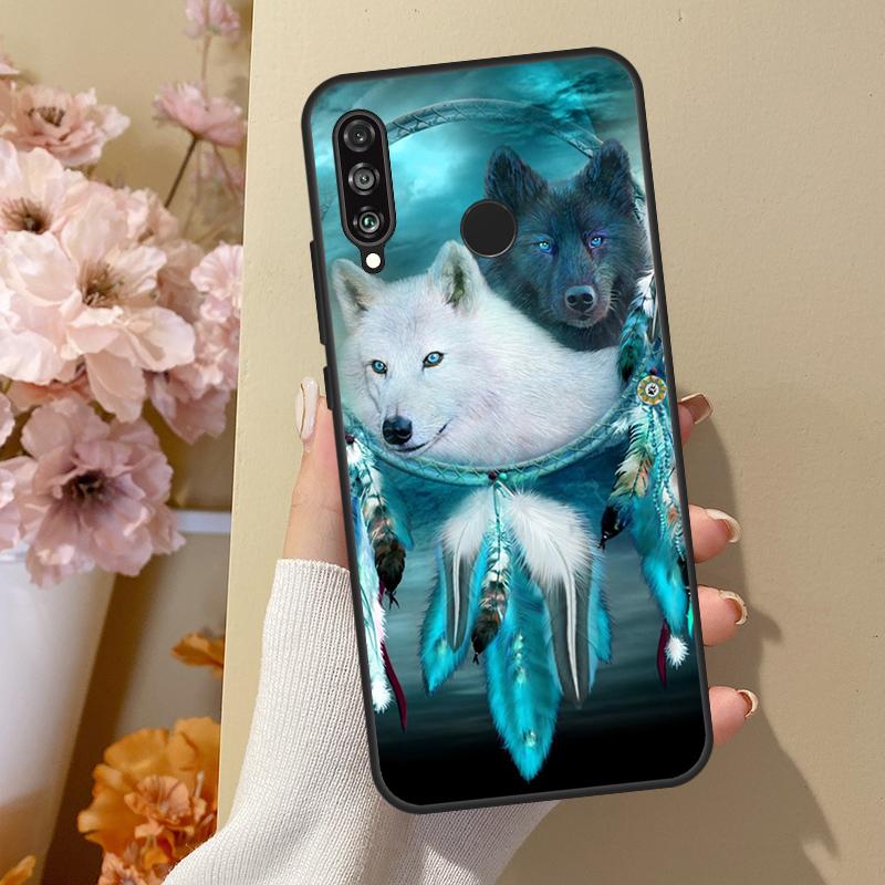 Ловец Снов Перо Волк Для Huawei Nova Y70 Y91 Y61 Y73 Y72 Y90 Y60 12s 12i 11i 8i 9 10 SE P40 Lite P30 P60 Pro Чехол