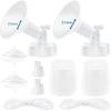 Breast Pump Accessories Compatible with Spectra Replacement Pump Parts 21mm Flange, Spectra Pump Parts S1 S2 Replacements Full Set 2 Set (Full