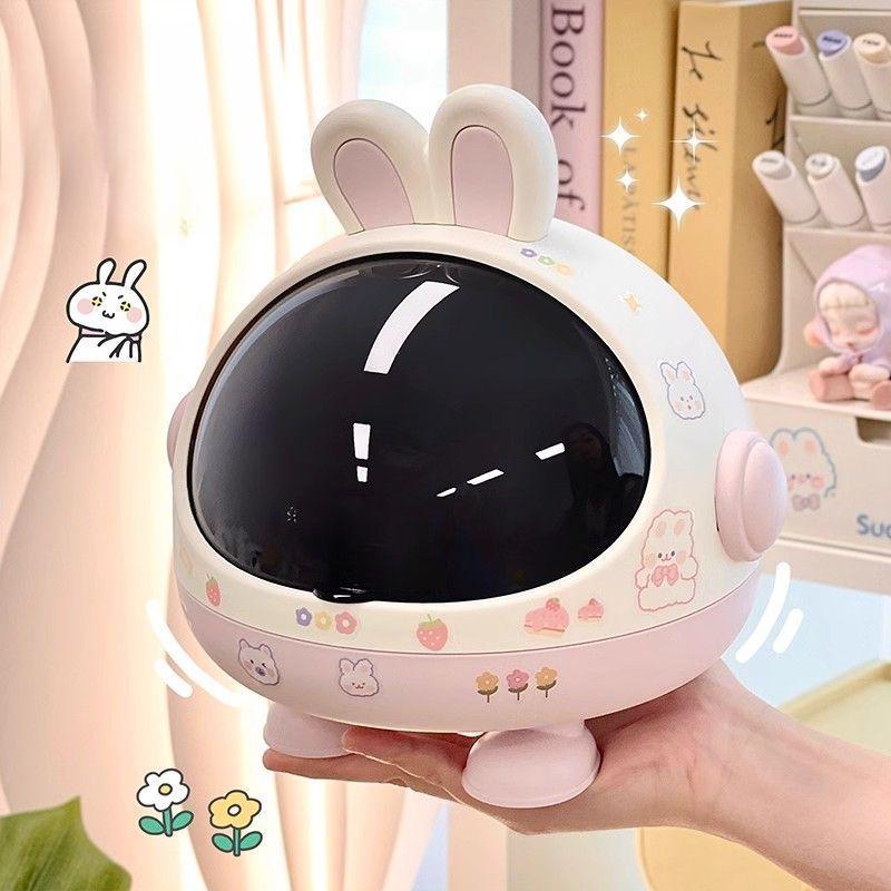 Настольная коробка для хранения: Пылезащитный органайзер с откидной крышкой и дизайном строительных блоков, многоцелевой контейнер для канцелярских принадлежностей, закусок, игрушек и мелочей