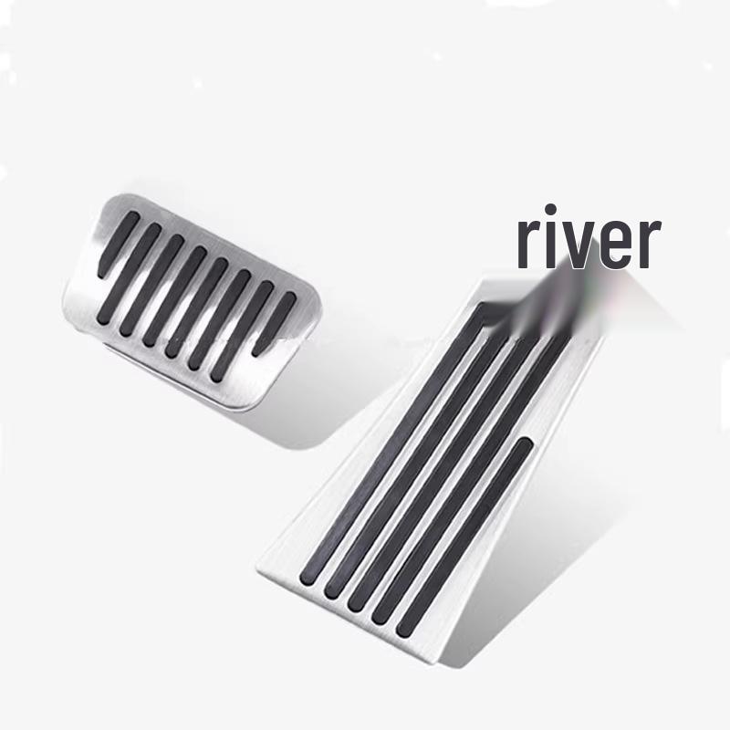 Педали тормоза и акселератора из алюминиевого сплава для Denza D9 2022-2024: Нескользящая внутренняя модификация.