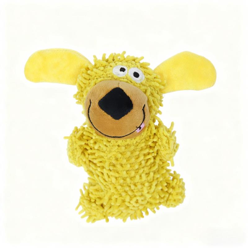 Плюшевая игрушка для прорезывания зубов для собак, устойчивая к укусам, со звуком, для самостоятельной игры и снятия скуки