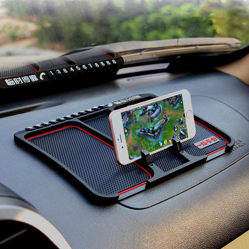 Автомобильный противоскользящий коврик для телефона и хранения на центральной консоли и панели приборов
