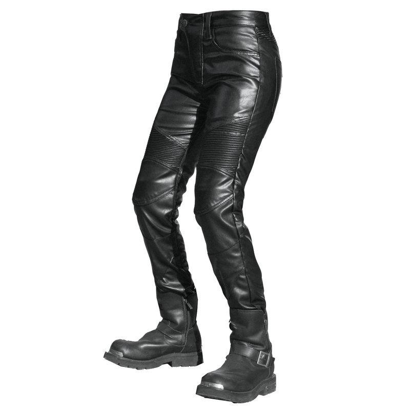 Женские мотоциклетные брюки VOLERO, мотоциклетные брюки для отдыха и защиты от падения с покрытием + ветрозащитные и водонепроницаемые брюки, облегающие кожаные брюки